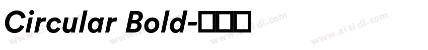 Circular Bold字体转换